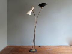 Mid-Century French Brass Floor Lamp
