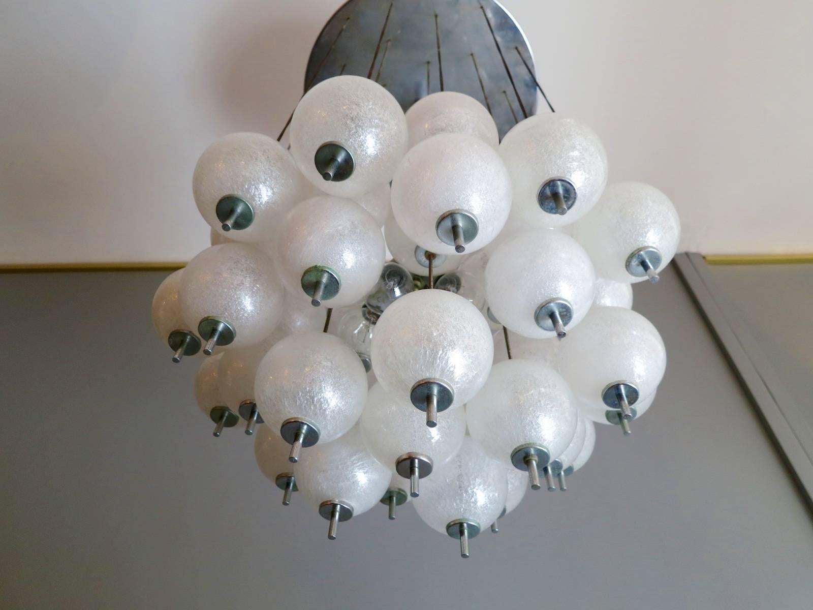 A Murano chandelier with 