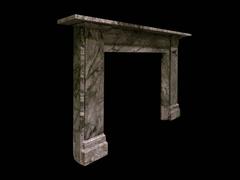William IV Antique Marble Fireplace