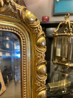 An Ornate Antique French Gold Gilt Mirror