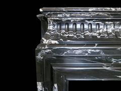 Antique French Bolection De Versailles Marble Fireplace Mantel