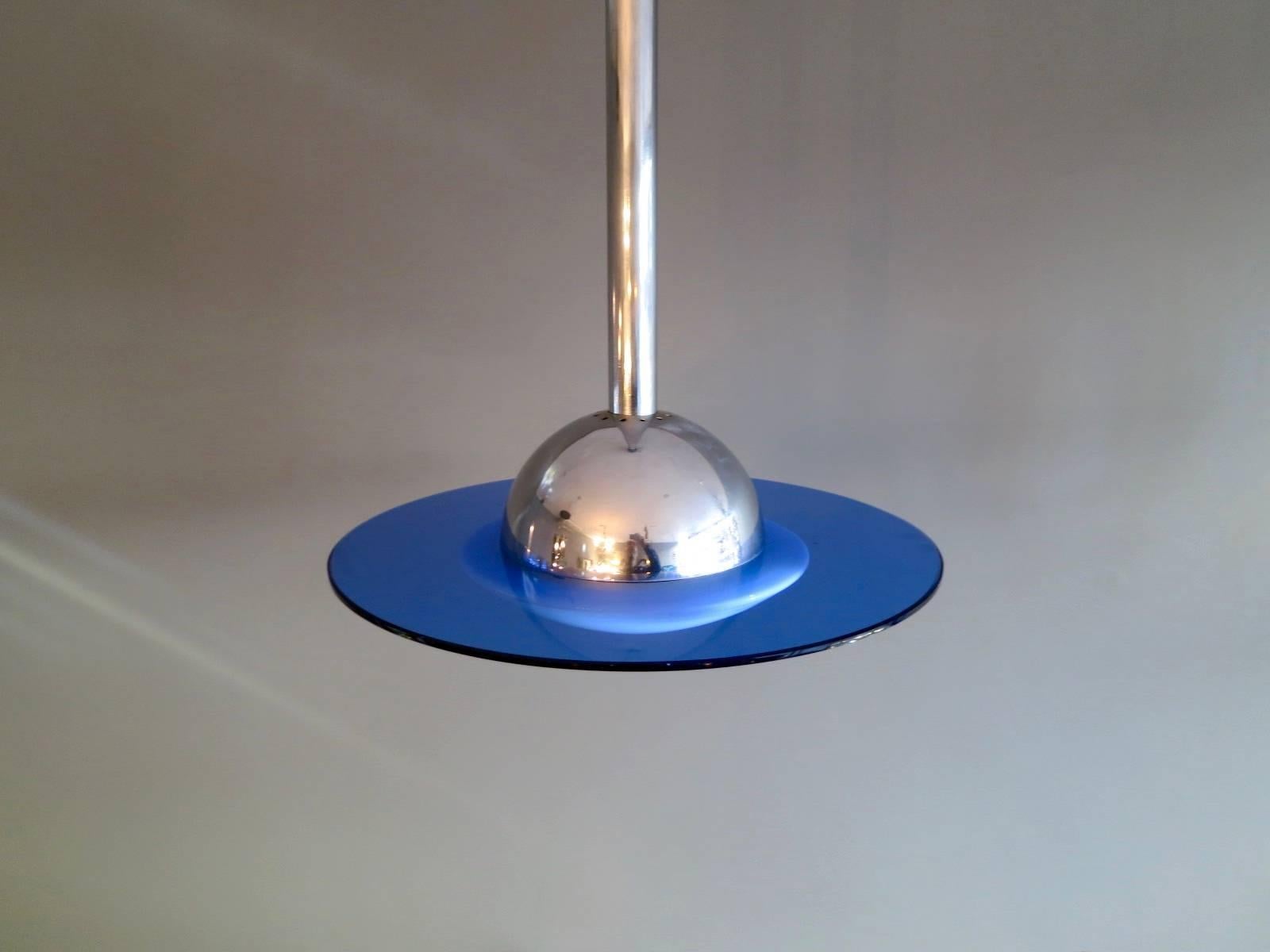 Mid-20th Century Italian Ceiling Light Attributed to Cristal Arte