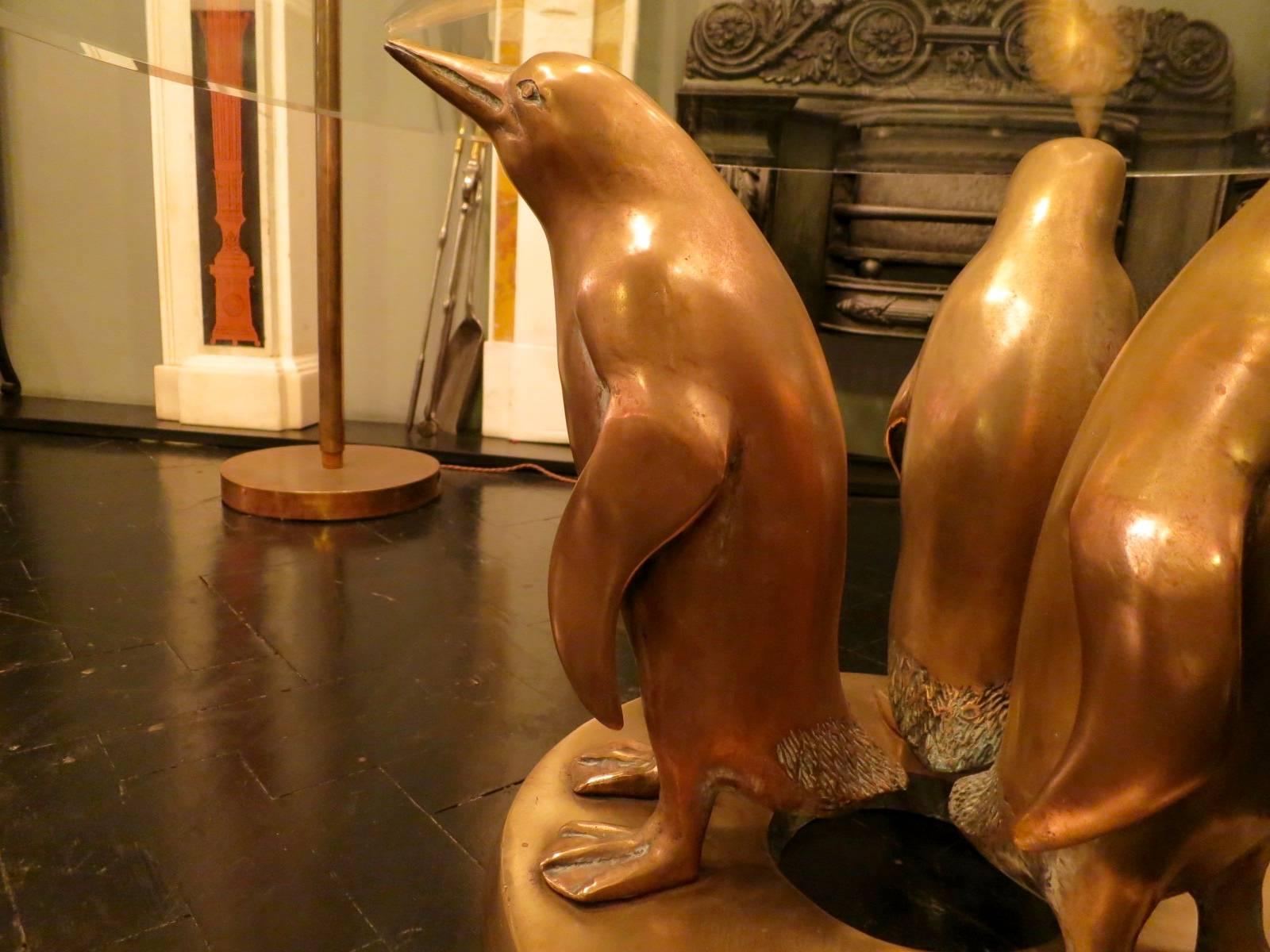 Pair of French Bronze Penguin Cocktail Tables 2