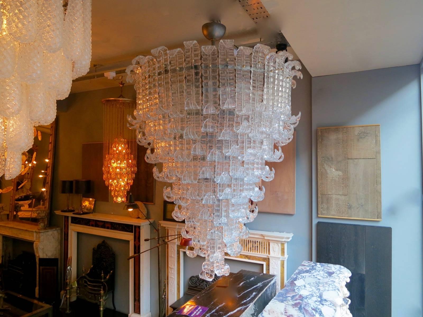 Huge Italian Murano Glass Chandelier 1