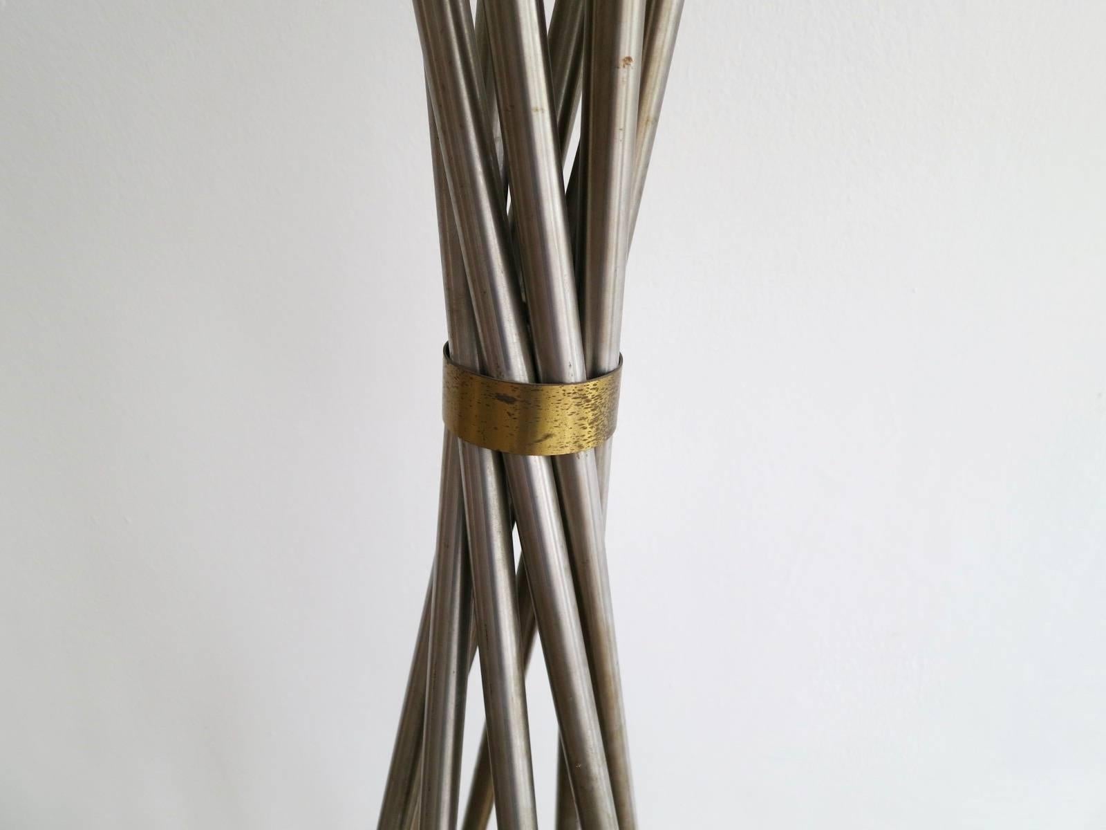 Brass and Steel Italian Hat and Coat Stand In Good Condition In London, GB
