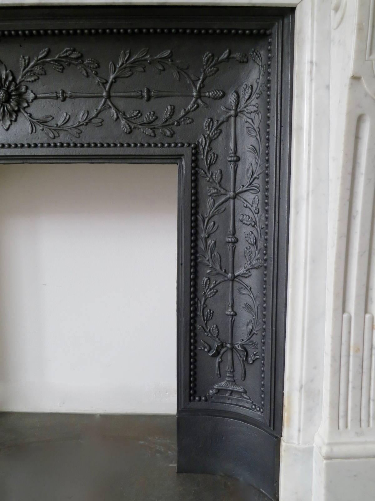 french cast iron fireplace