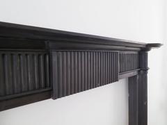 Irish 19th Century Palladian Style Welsh Slate Fireplace Mantle