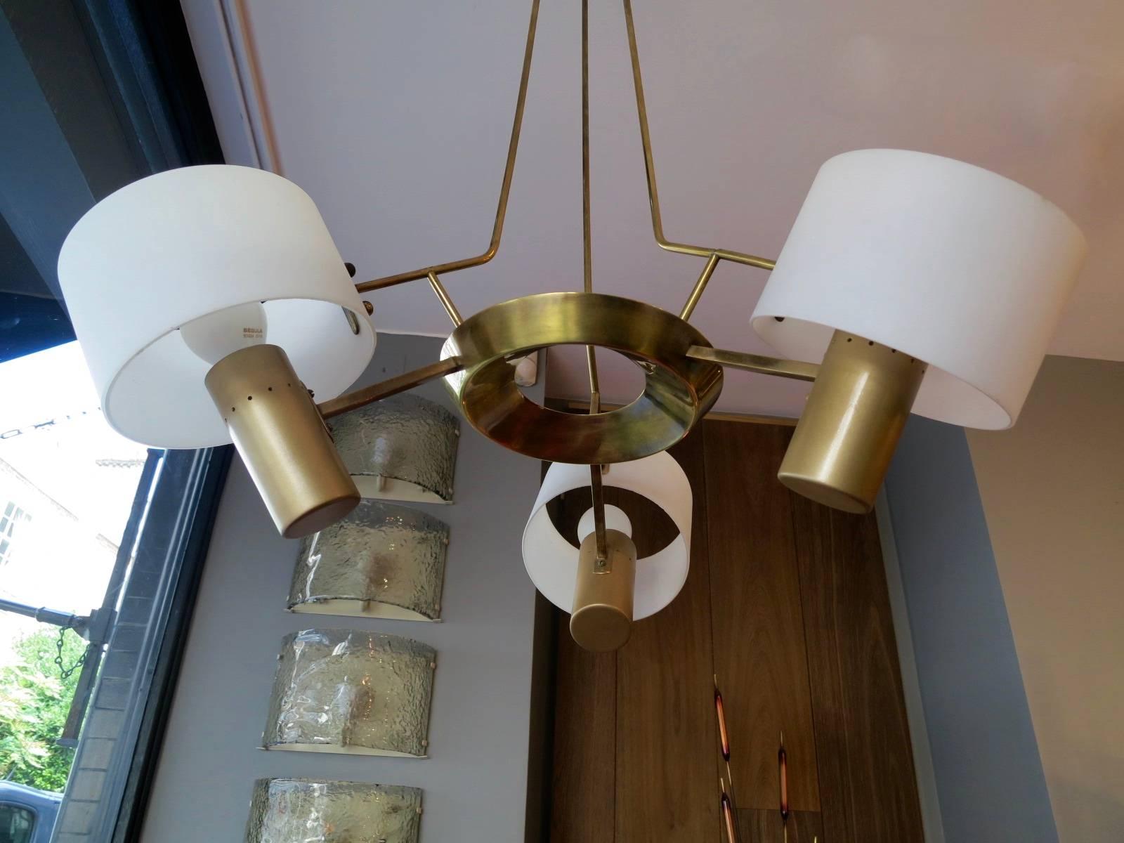 Mid-Century Modern Italian Mid-Century Brass Pendant Light