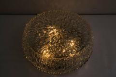 Big Limburg Glass, 1960s Flush Ceiling Light
