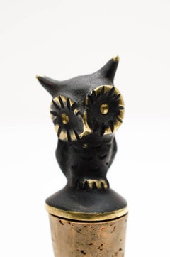 Two Owls Bottle Stopper by Walter Bosse