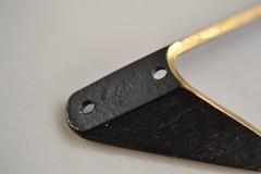 Four Asymmetric Modernist Brass Wall Hooks by Hertha Baller, Austria, 1950s