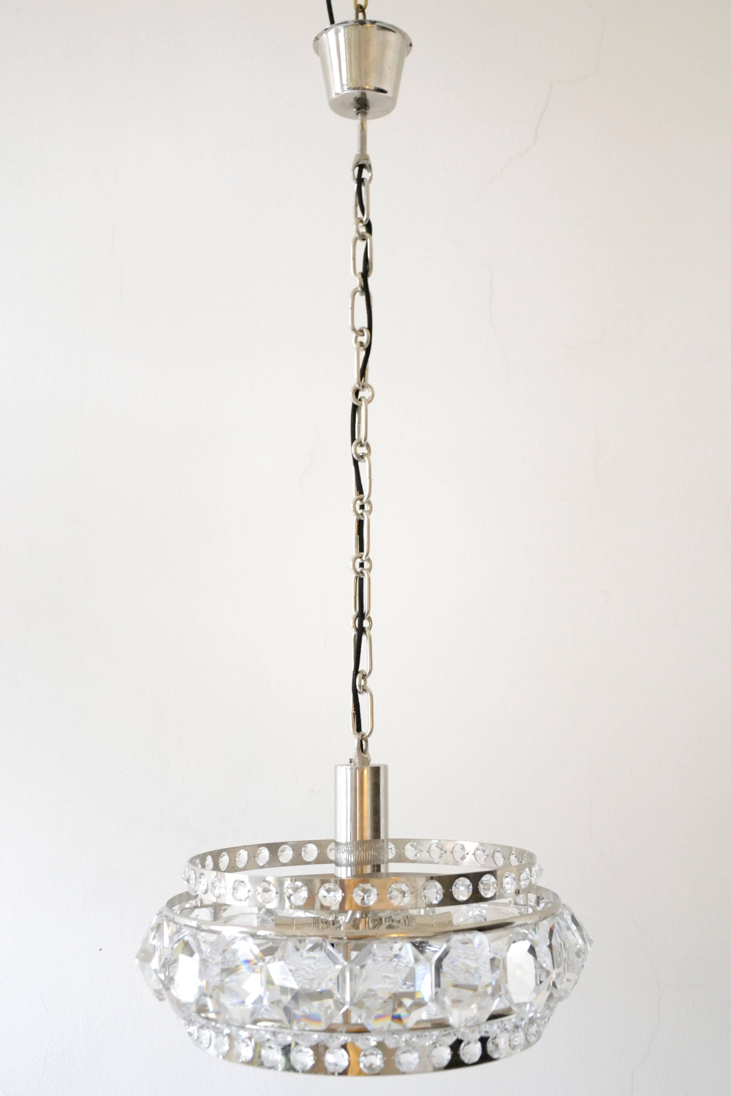 Amazing Viennese Crystal Chandelier by Bakalowits & Sohne, Austria, 1960s For Sale 1