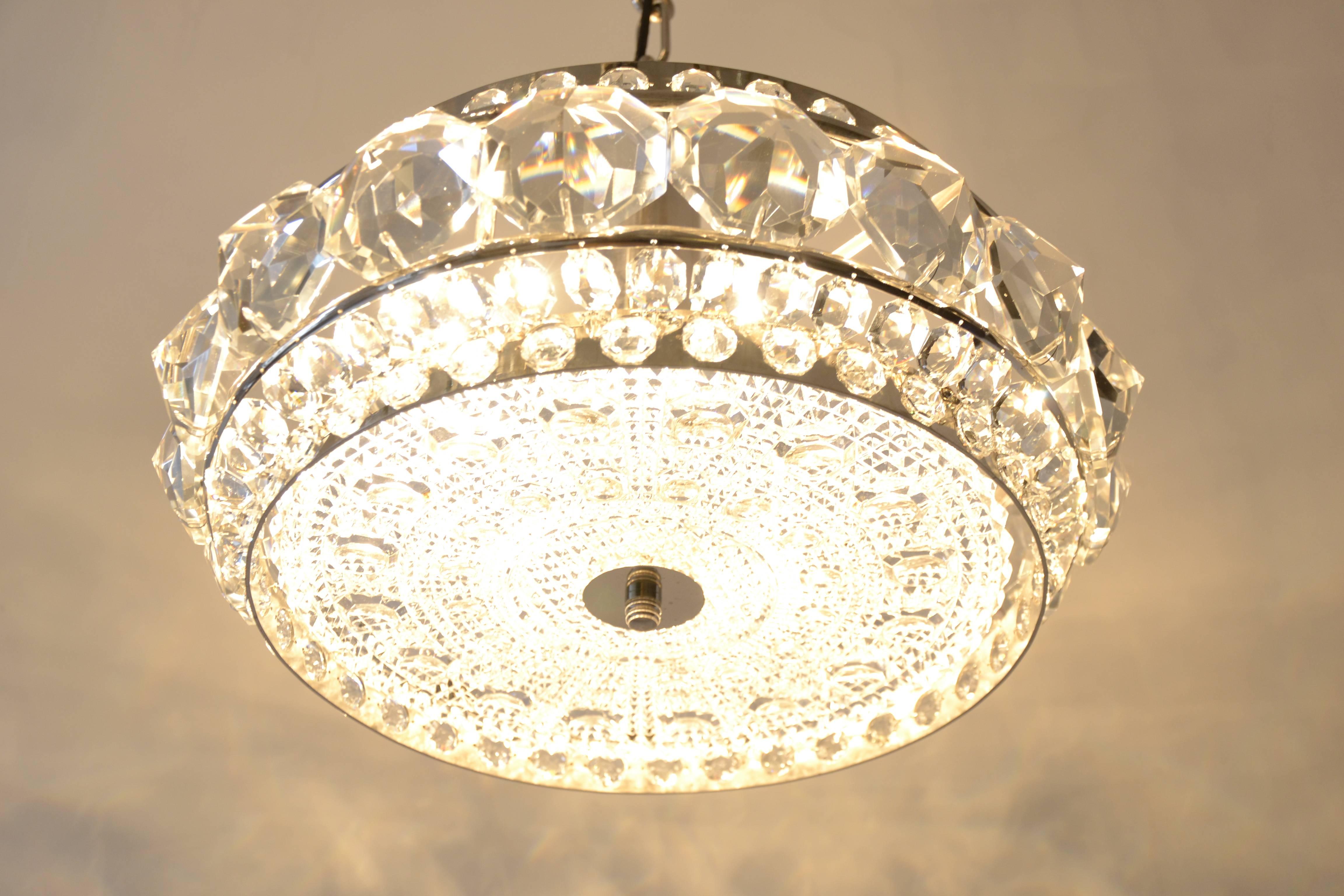 Austriaco Incredibile lampadario viennese in cristallo di Bakalowits & Sohne, Austria, anni '60 in vendita