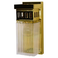 Reproduction of a art deco wall lamp with glass sticks