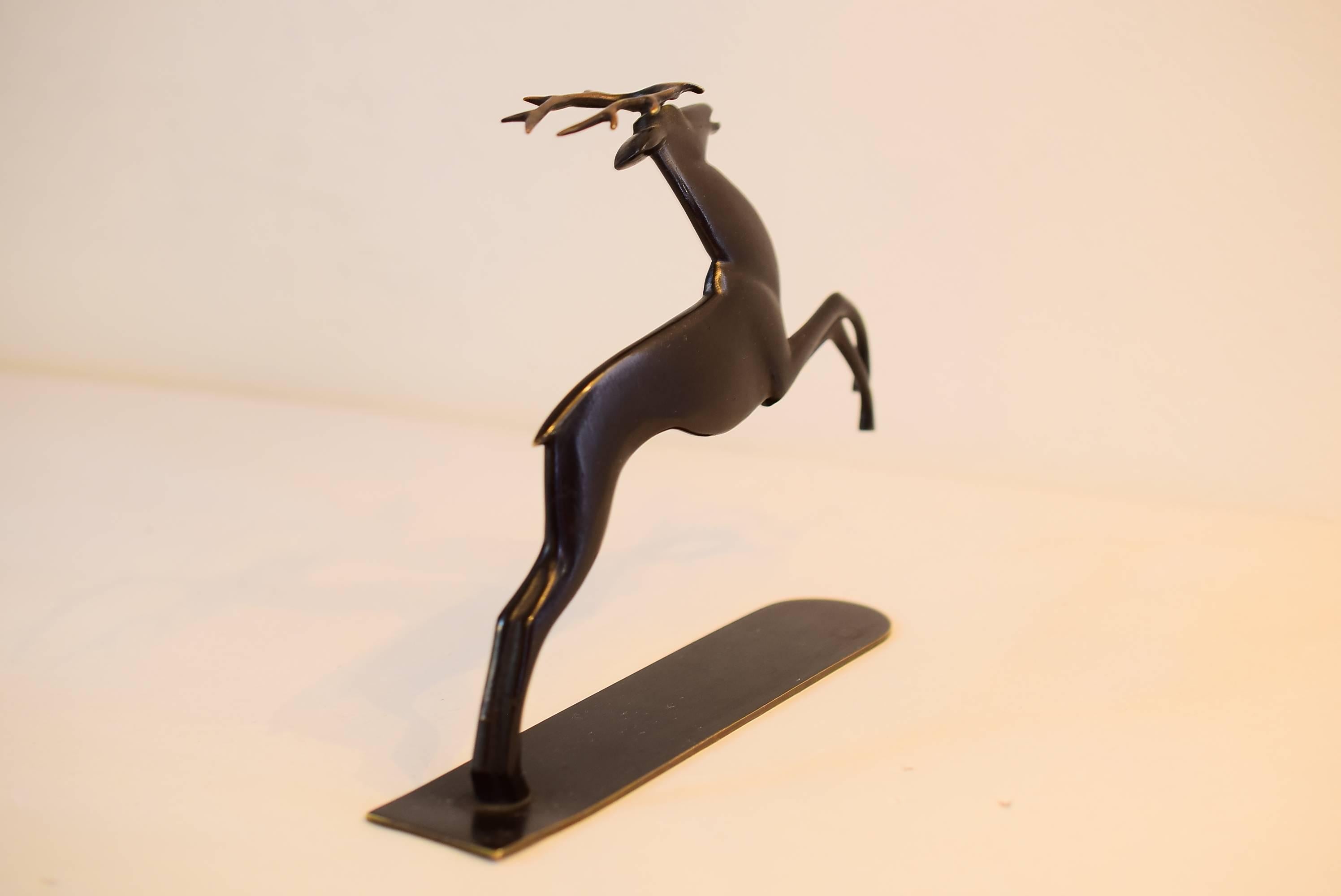 Mid-Century Modern Deer Figurine by Richard Rohac For Sale