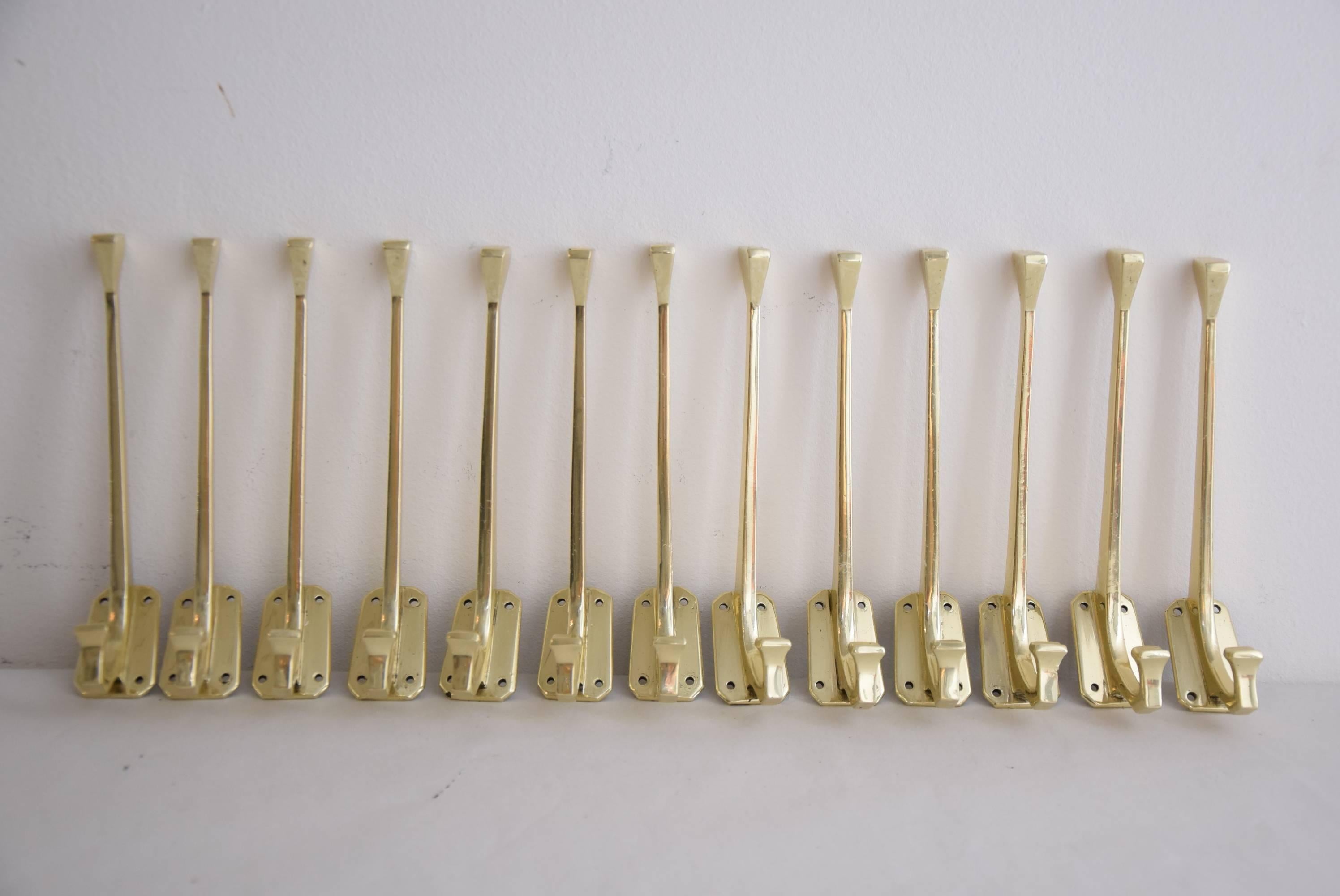 Early 20th Century 13 Jugendstil Wall Hooks For Sale