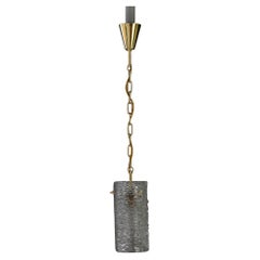 J.T.Kalmar pendant  with structure glass vienna around 1950s
