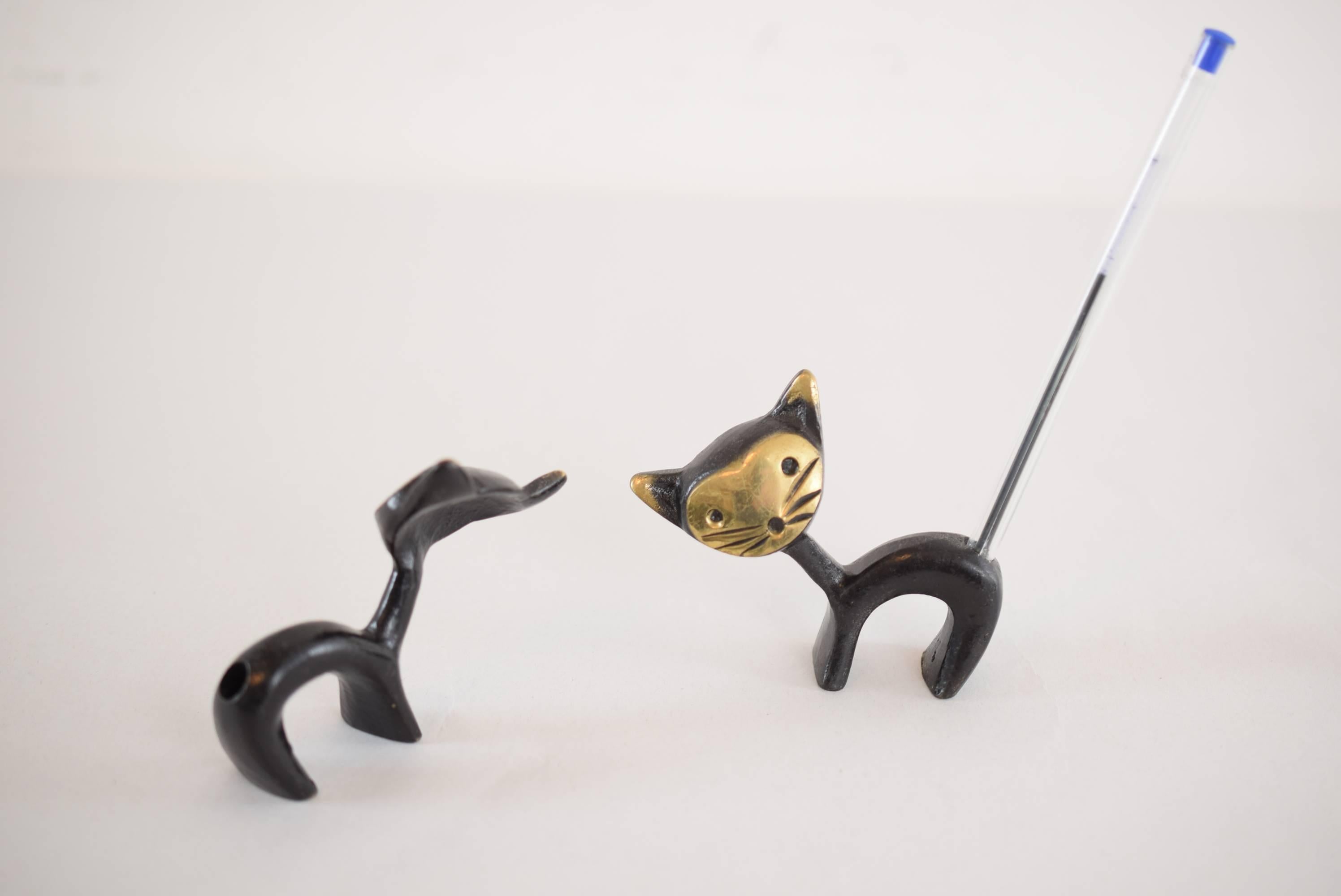 Mid-Century Modern Only One Cat Pencile Holder by Walter Bosse