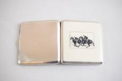 Enamel Silver Tabacere by Alexander Sturm