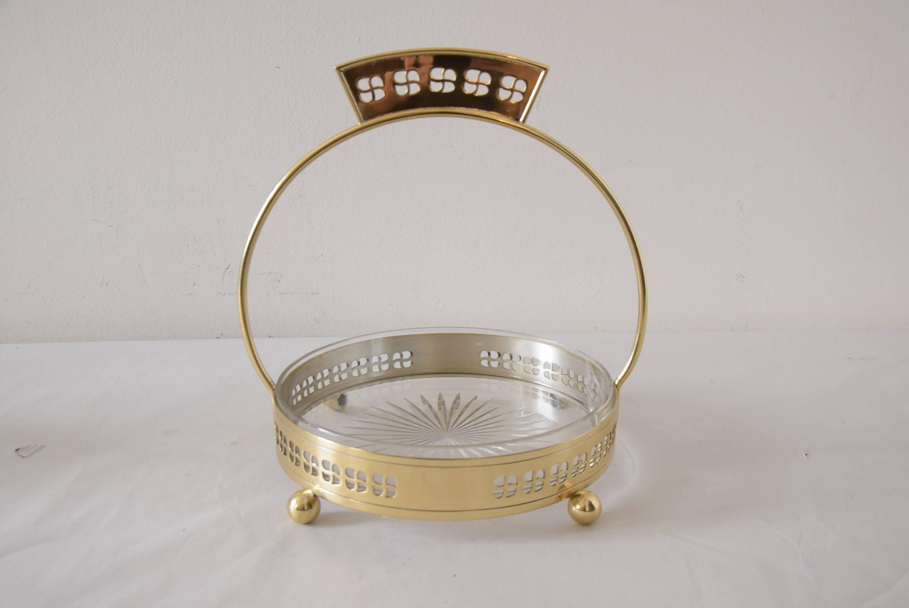 Early 20th Century Jugendstil Centerpiece with Original Glass For Sale