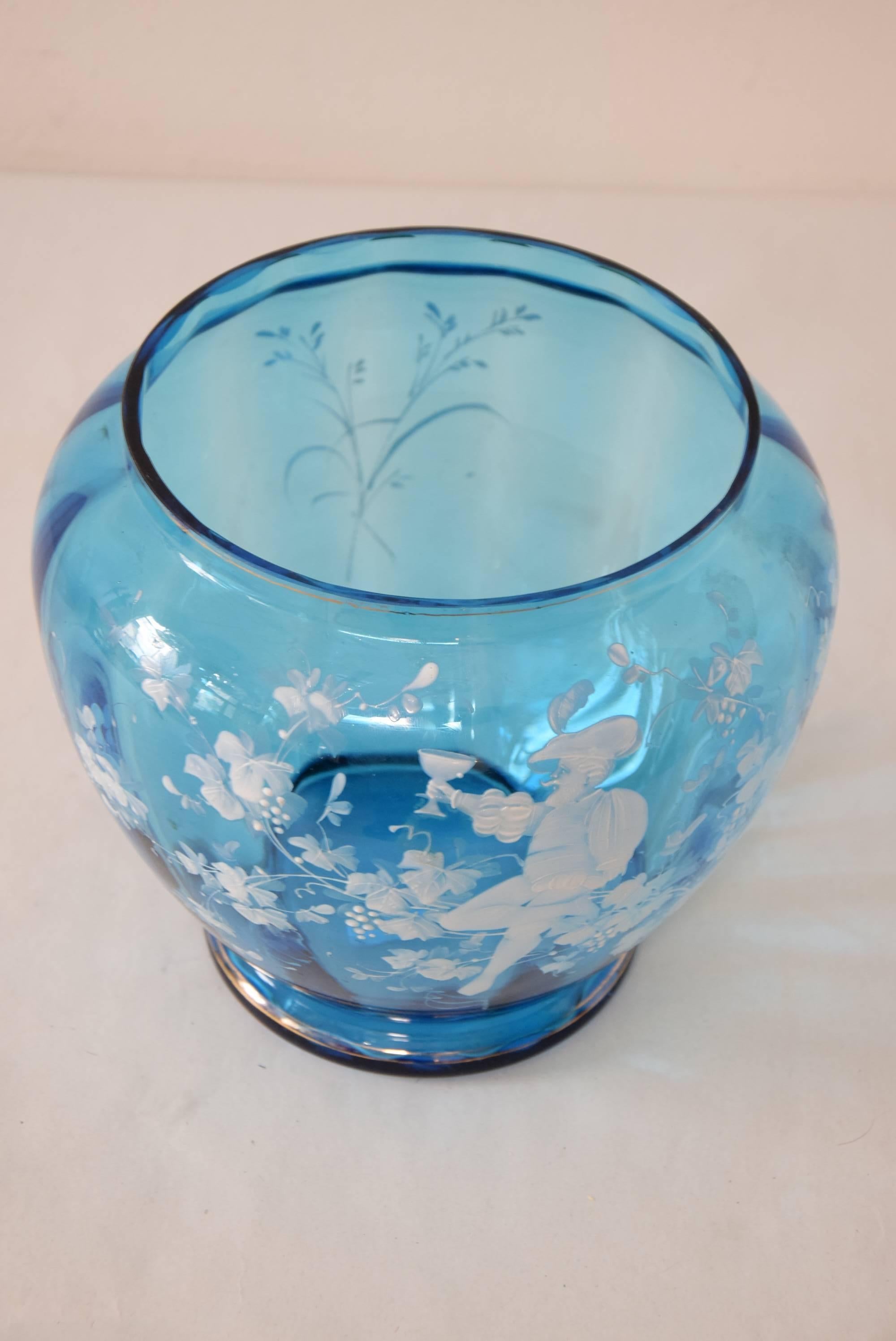 Verre Vase en verre décoratif, vers les années 1920 en vente