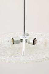 Two Kalmar Lamps with Textured Glass, Vienna, 1950s