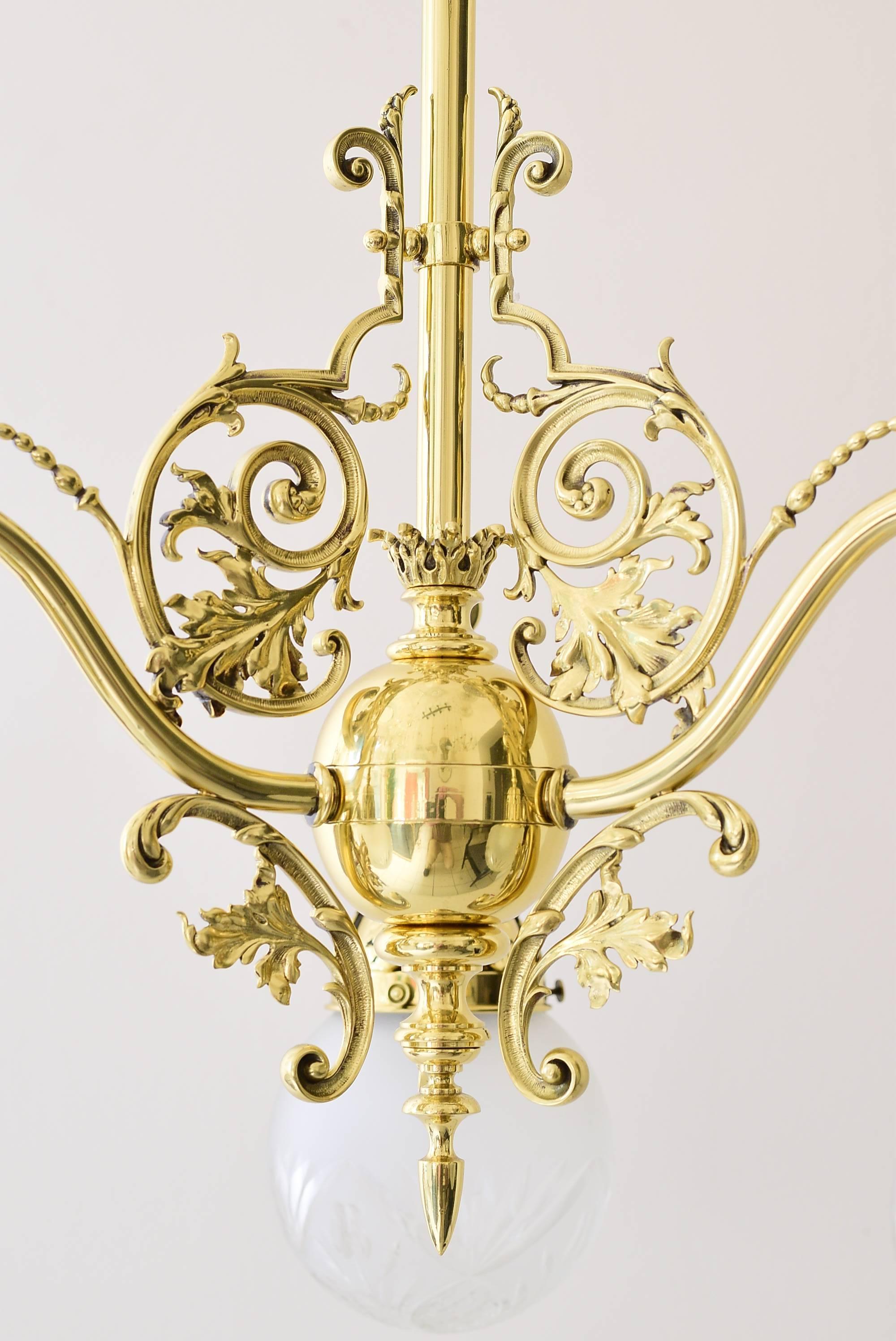 Austrian Late 19th Century Historistic Ceiling Lamp