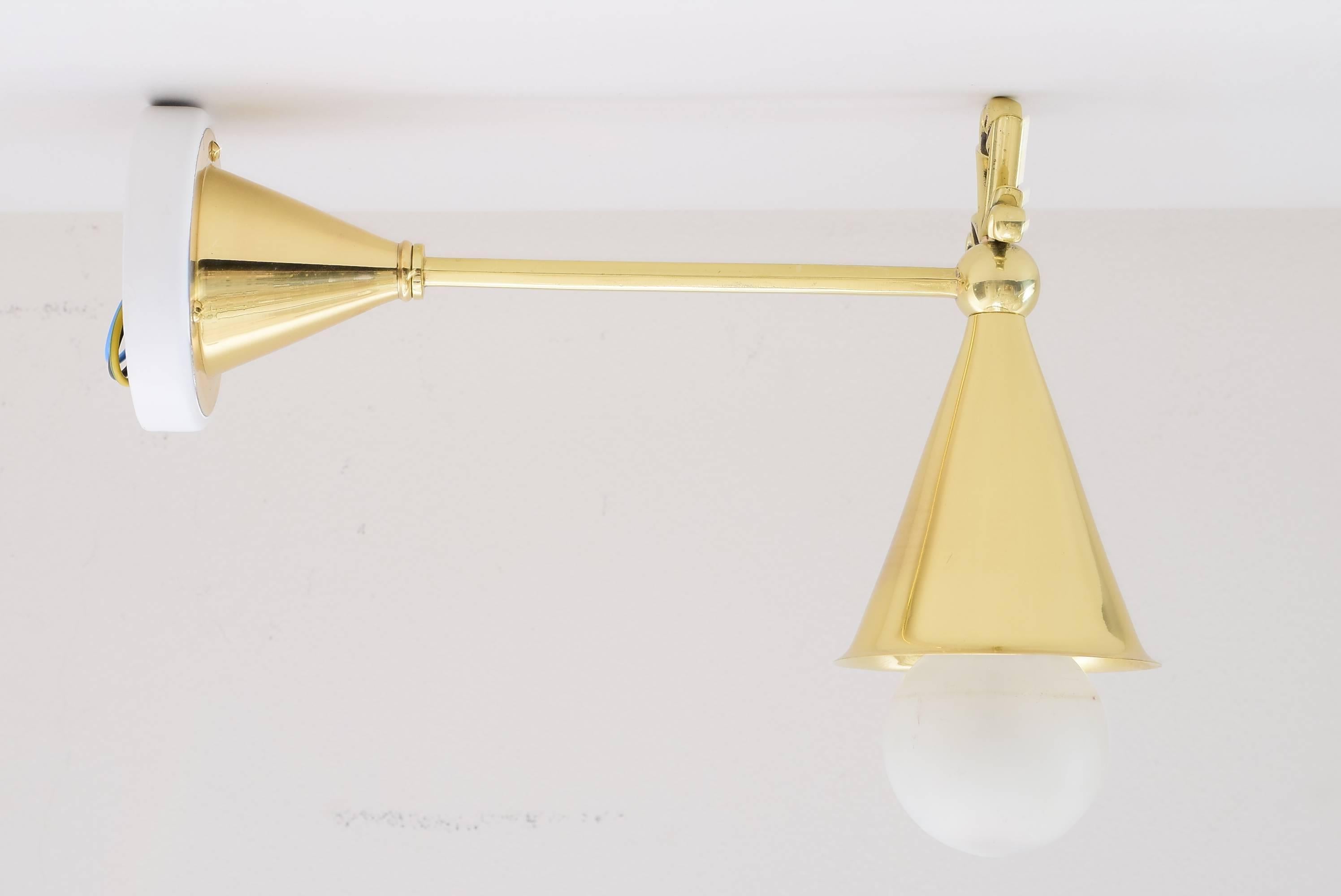 Austrian Very Nice Wall Lamp Attributed to Otto Prutscher For Sale