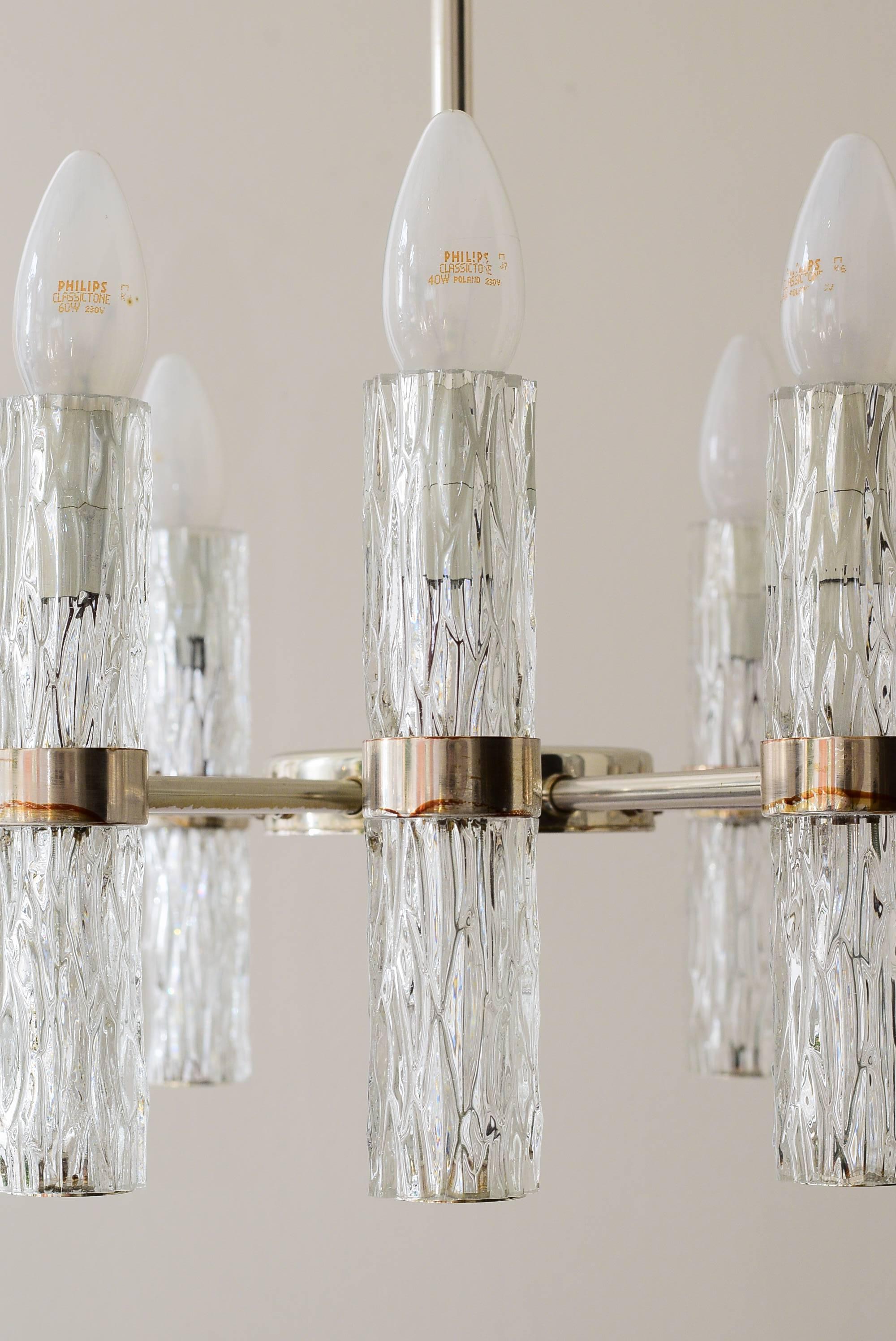 Mid-Century moderno Lampadario Venini a 12 bracci in vendita