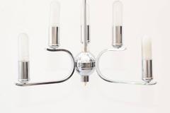 Art Deco Chrome Chandelier, circa 1920s