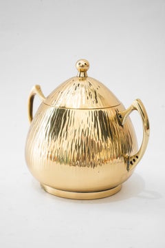 Art Deco sugar bowl hammered vienna around 1920s