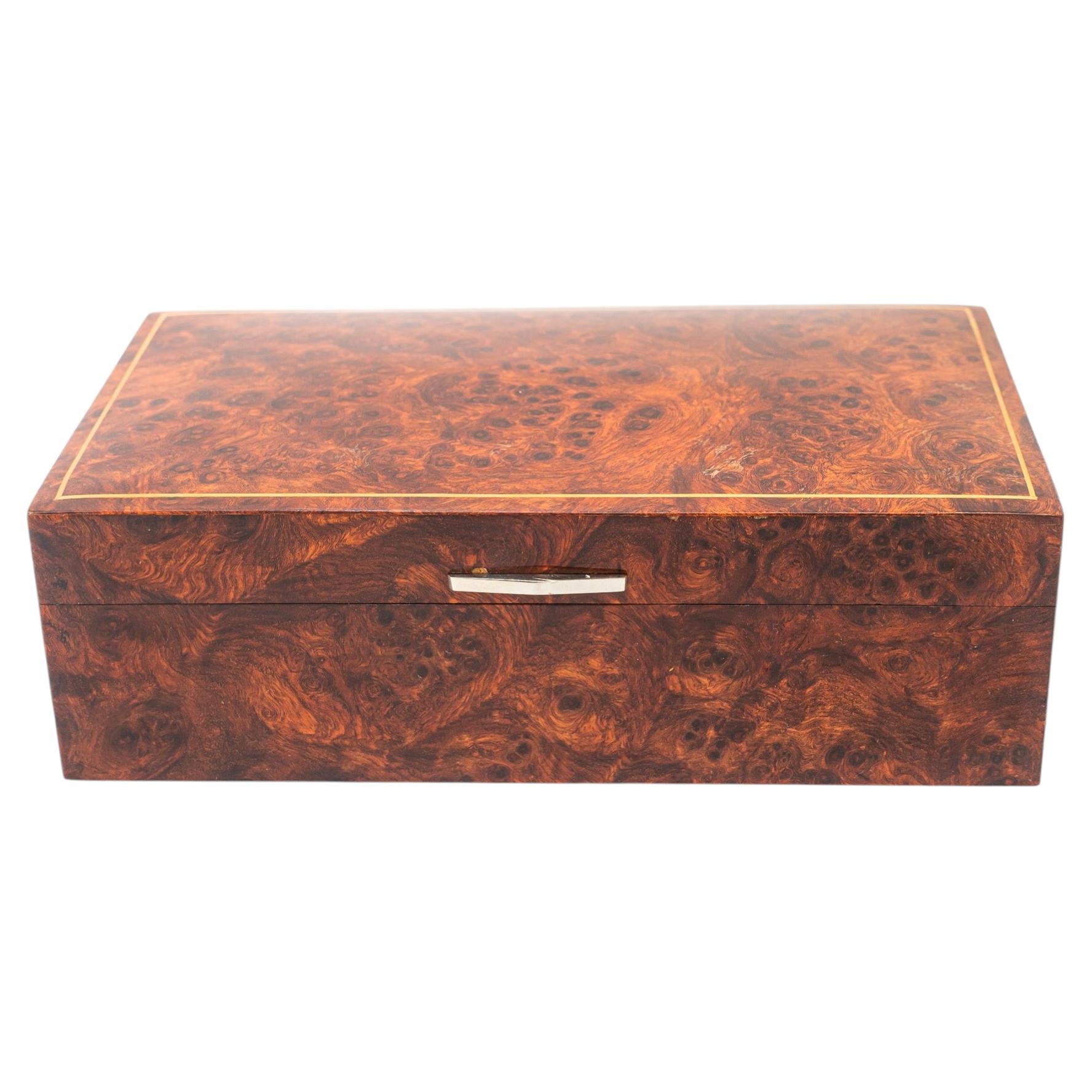 Maple wood cigarettes box vienna around 1950s