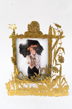 Cornice in stile Art Nouveau con vetro, intorno al 1908