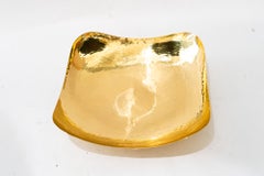 Hammered Art Deco Fruit Bowl brass around 1920s