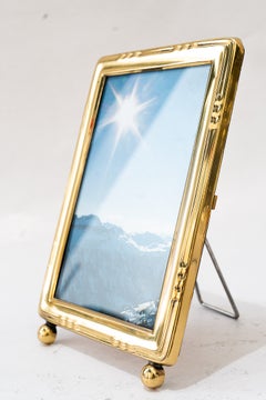 Art Deco brass picture frame around 1920s