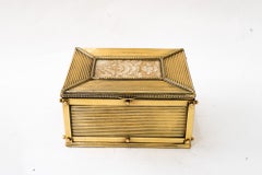 Caja Art Déco de latón, Viena, alrededor de la década de 1920