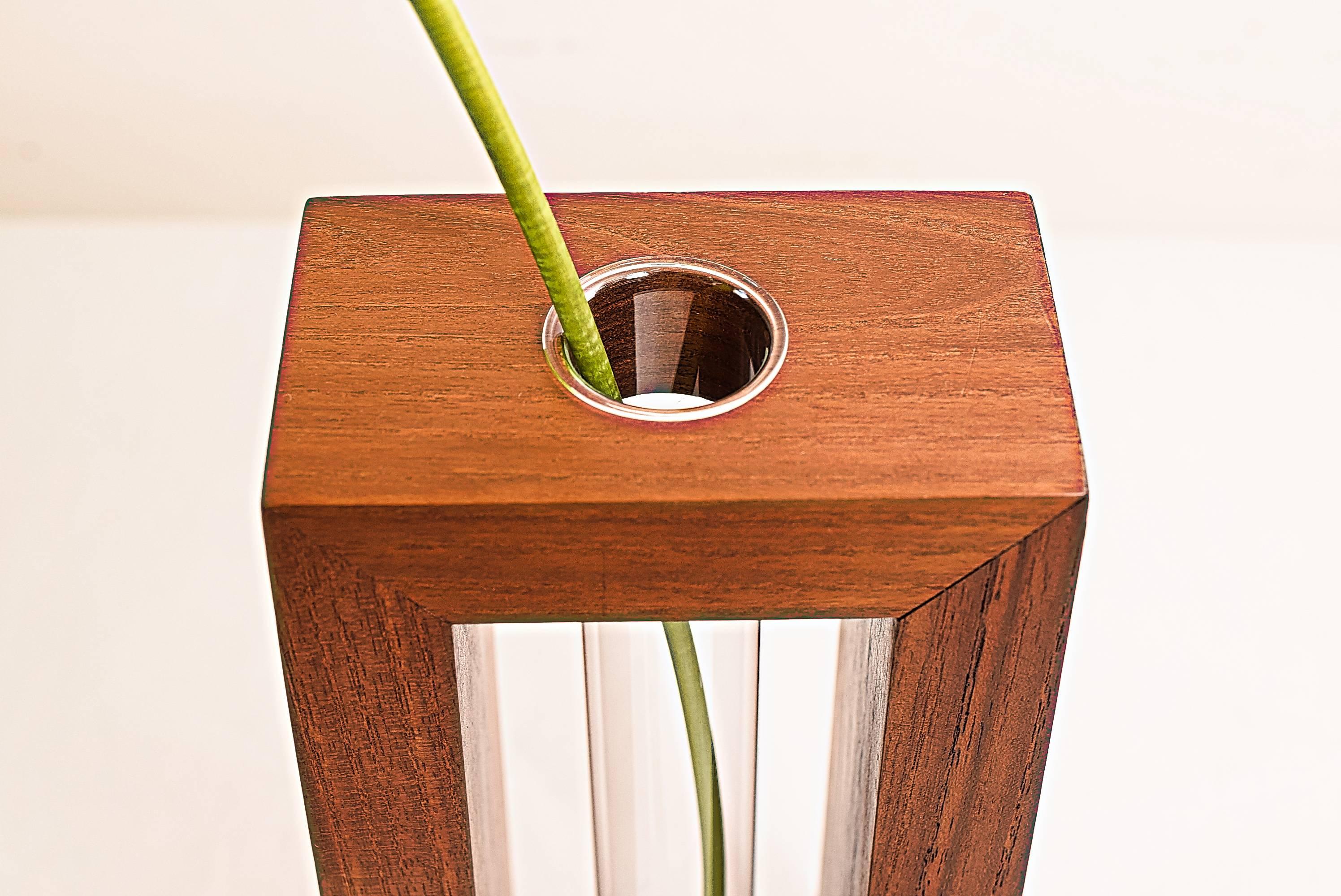 Danish Teak Wood Vase, circa 1960s In Excellent Condition For Sale In Wien, AT