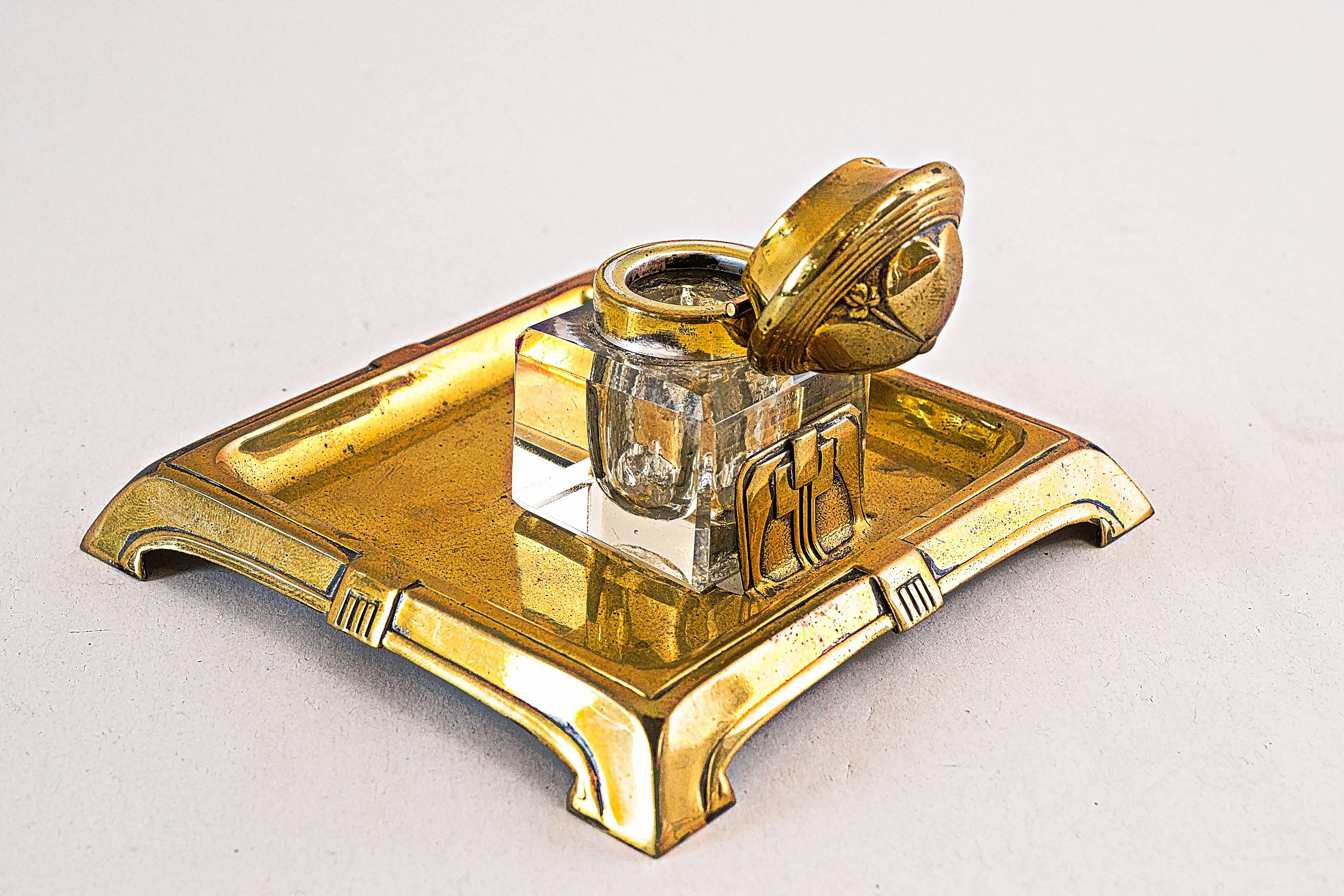 Jugendstil Inkwell, circa 1910s In Excellent Condition In Wien, AT