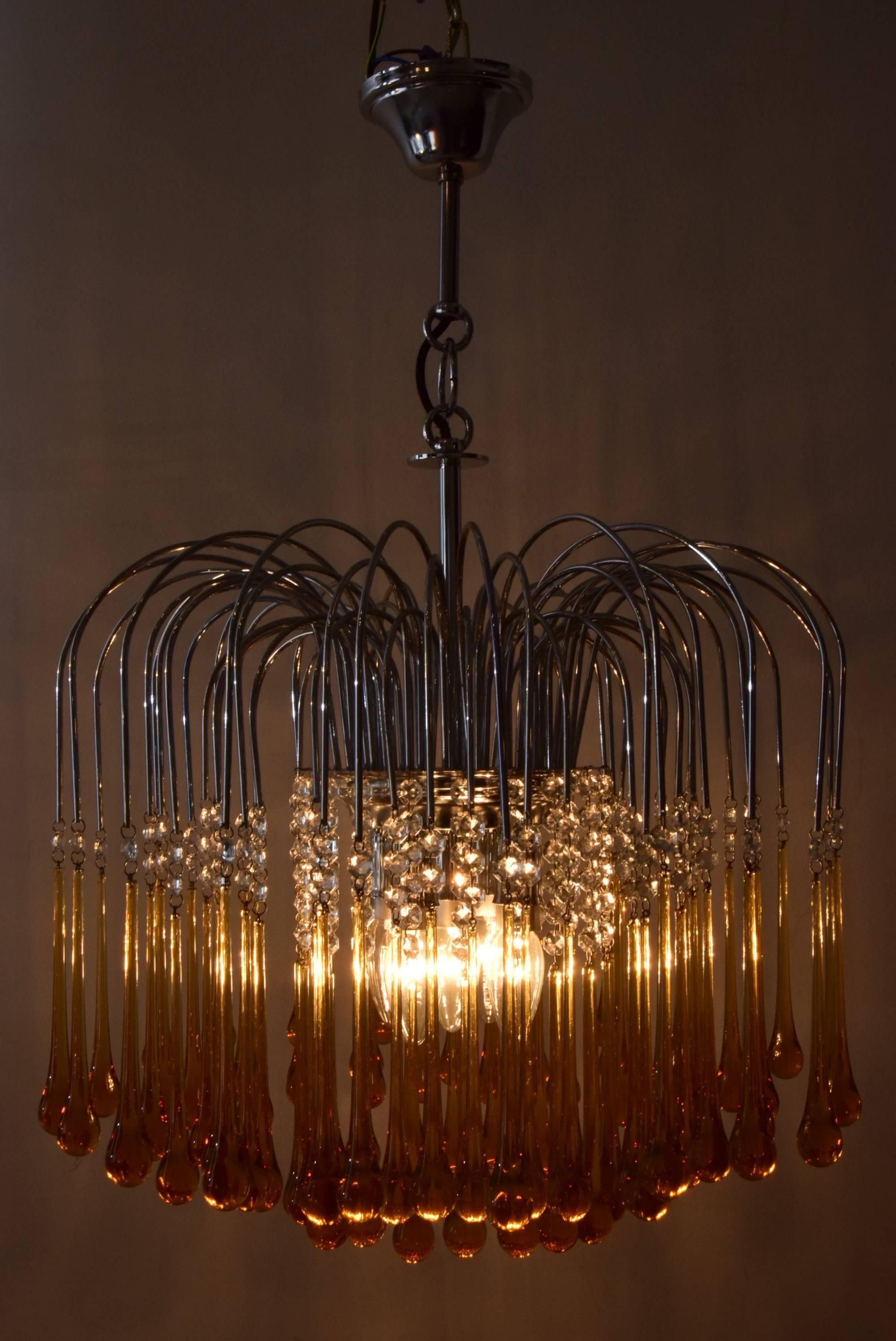 Two Murano Chandelier in the style of Venini, 1960s 1