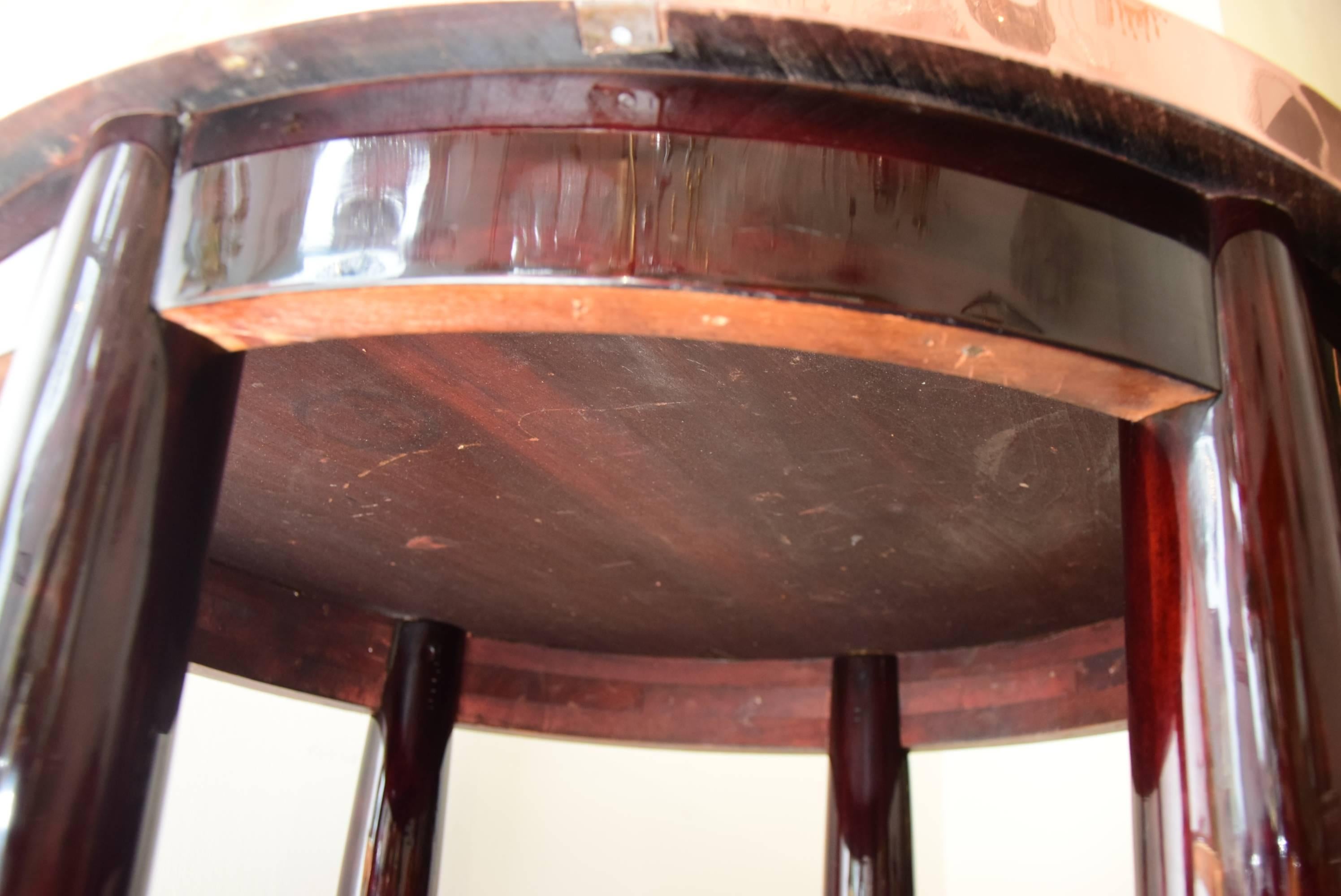 Copper Adolf Loos Round Haberfeld Table For Sale