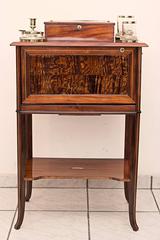 Beautiful and Rare Art Nouveau Bar Table with an Complete Smoking Set