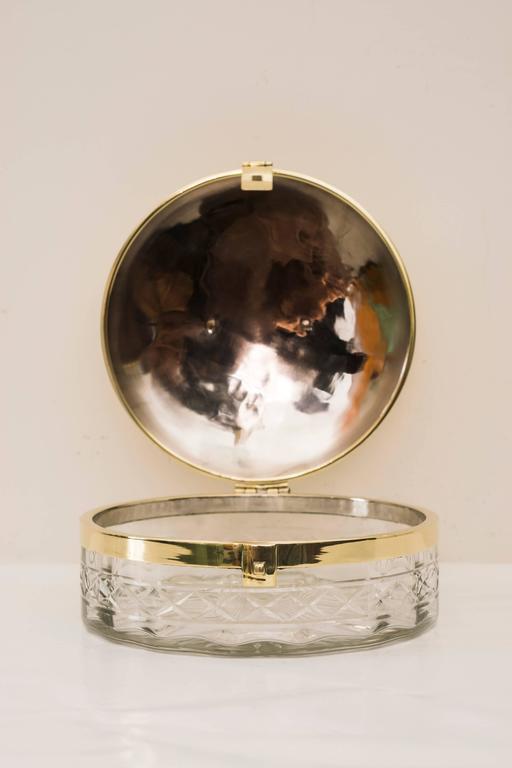 Rare Art Deco Glass Bread Box, circa 1920 For Sale at 1stDibs