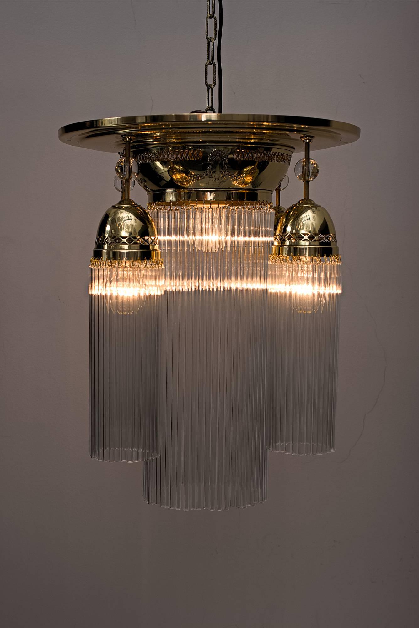 Jugendstil Ceiling Lamp, circa 1906 In Excellent Condition In Wien, AT