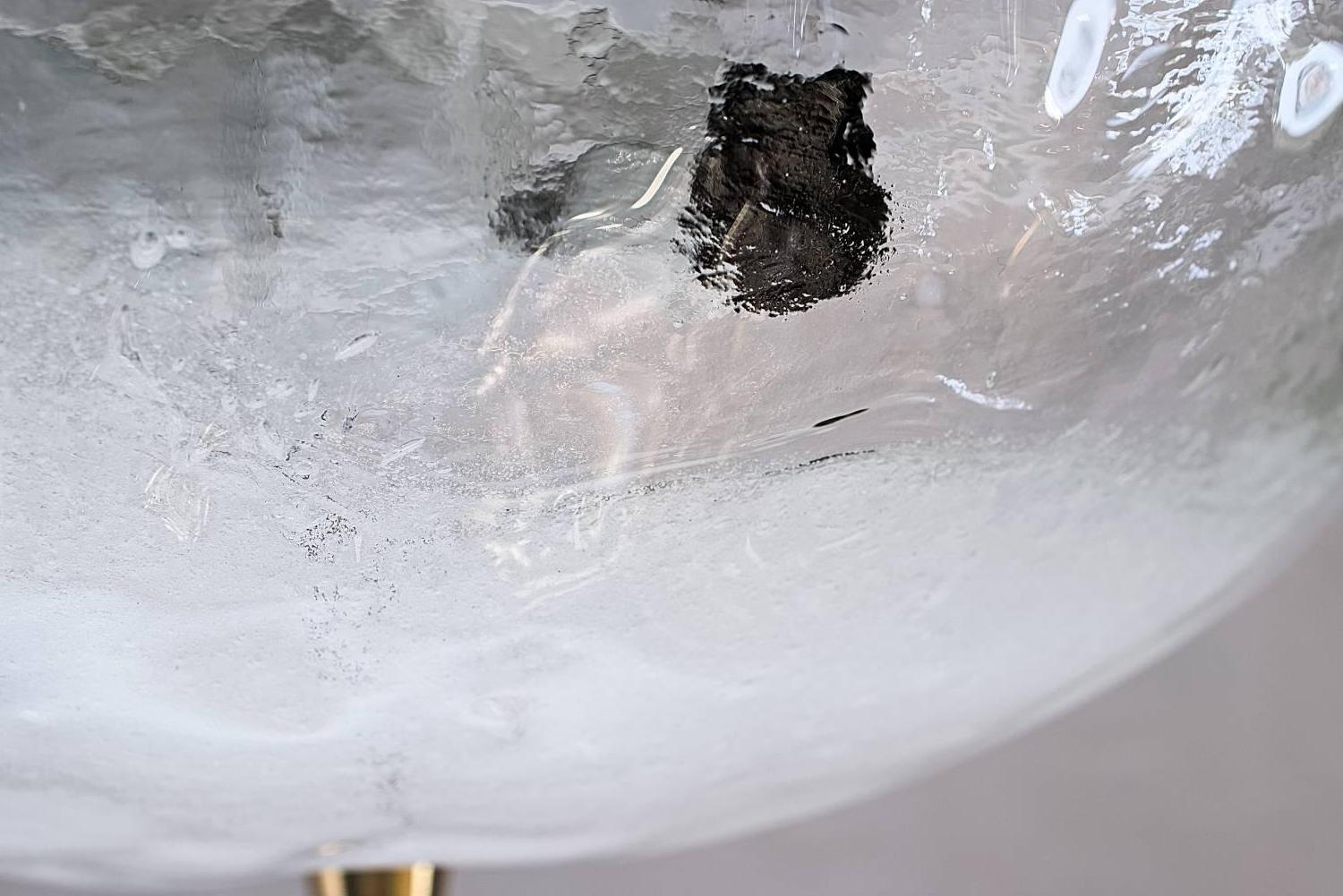 Austrian Kalmar Vienna Melting Glass Flush Mount For Sale