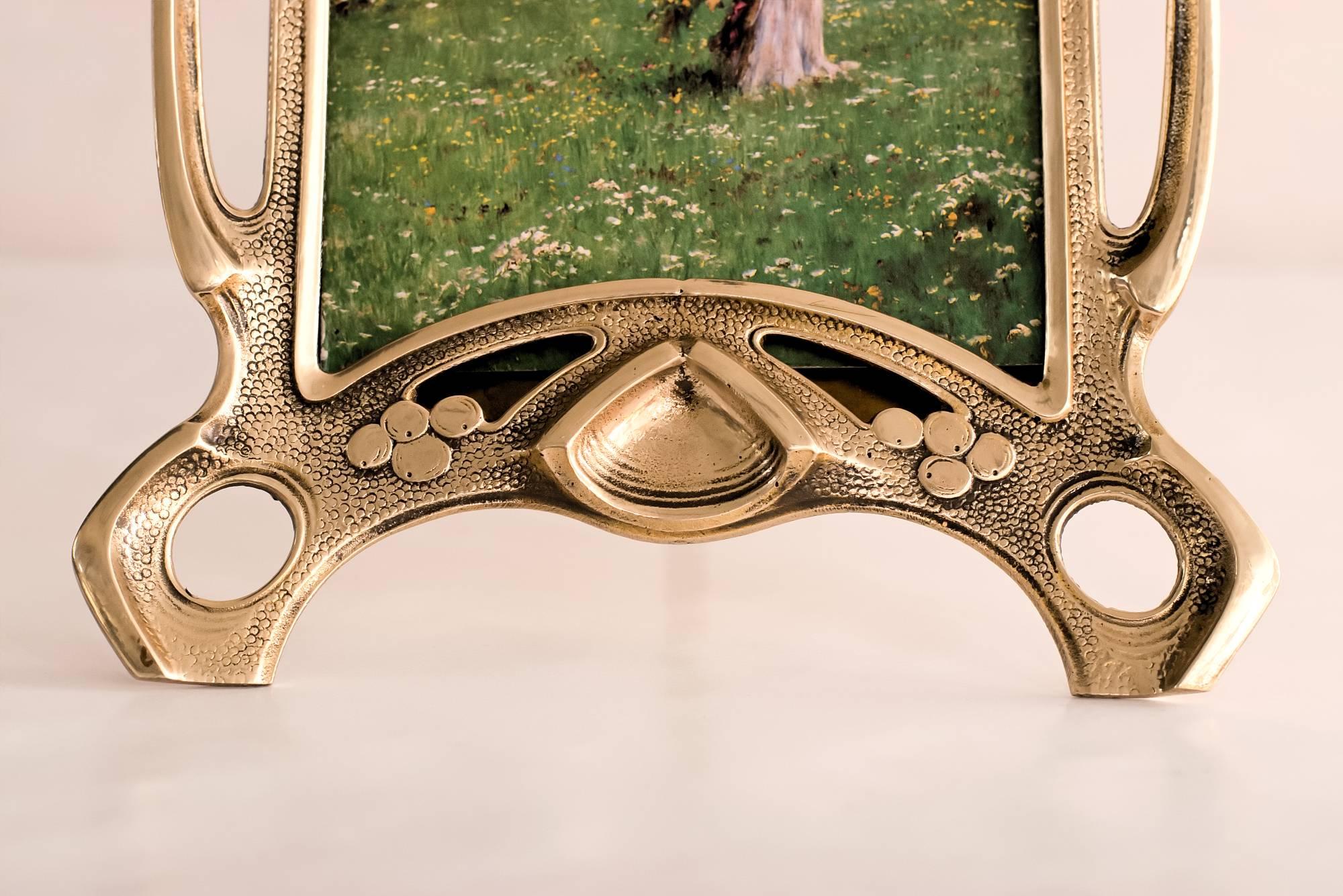 Solid Art Nouveau Picture Frame In Excellent Condition In Wien, AT