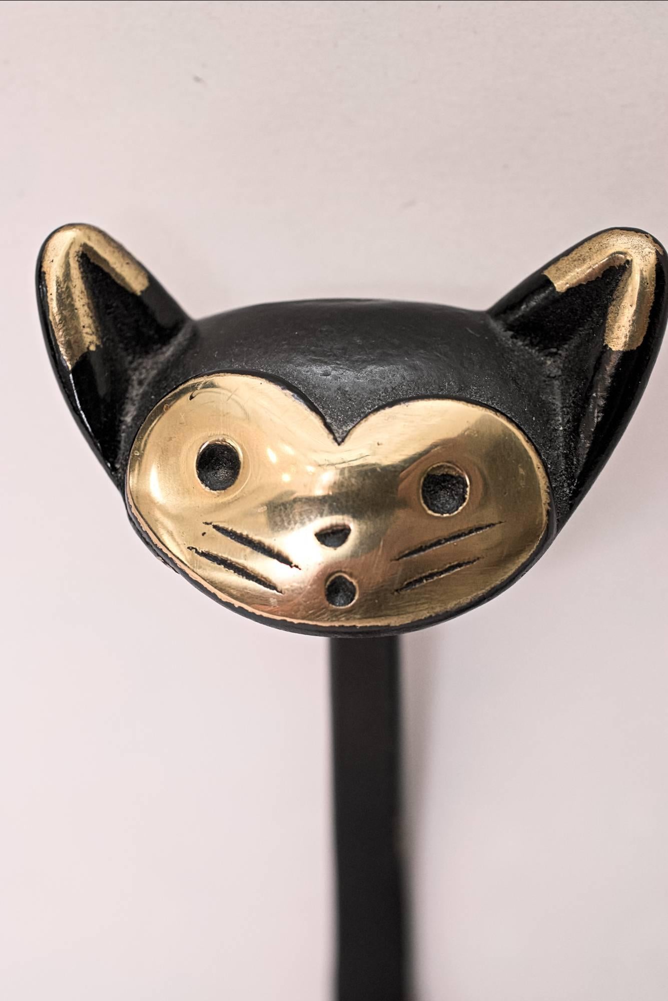 Mid-Century Modern Walter Bosse Cat and Monkey Wall Hooks