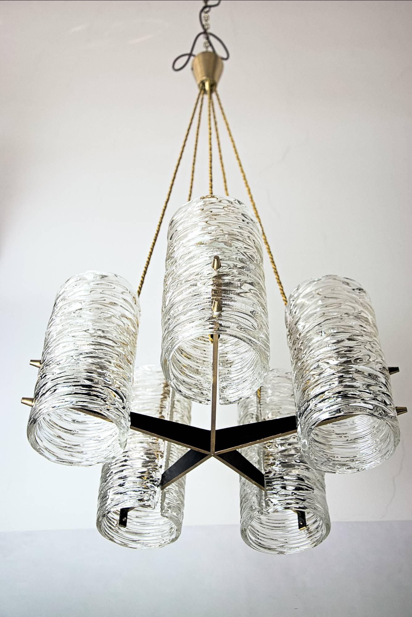 Mid-20th Century Rare and Beautiful Kalmar Chandelier, circa 1950s For Sale