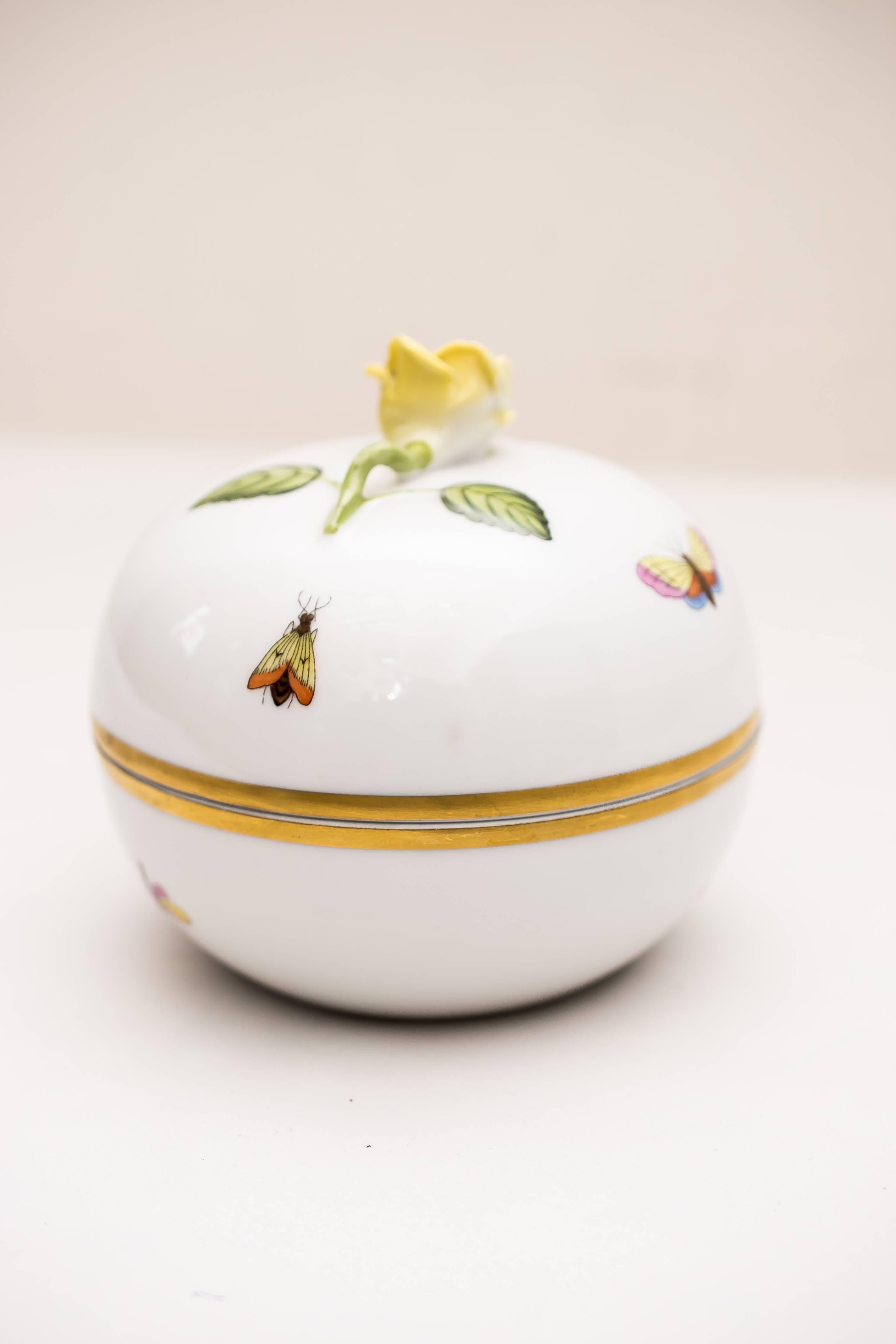 Hungarian Herend Sugar Bowl and Cover, circa 1970s