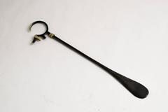 Shoehorn Dachshund Blackened Brass by Walter Bosse, Austria, 1950s