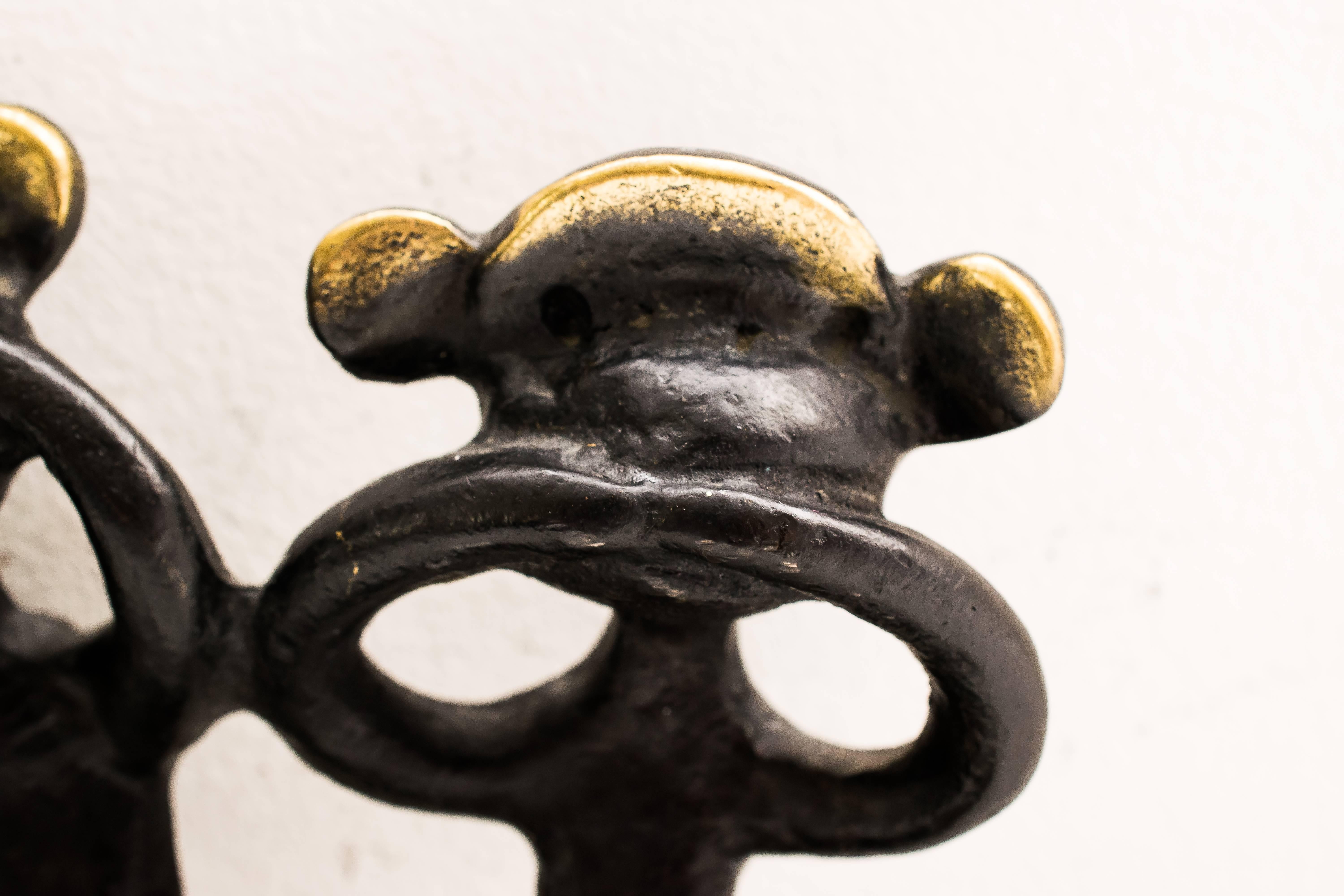 Mid-20th Century Rare Walter Bosse Key Hanger Monkeys For Sale